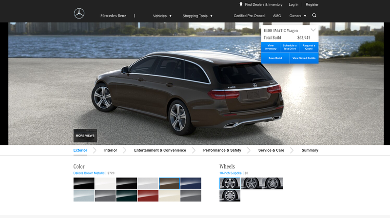 Illustration for article titled How Would You Configure Your 2018 Mercedes-Benz E400 Wagon?